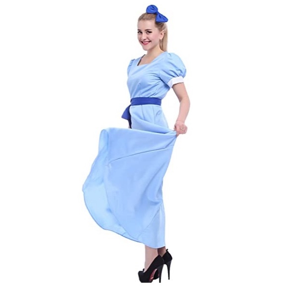 SOLD Disney Peter Pan Wendy Cosplay Costume Dress - Picture 6 of 7